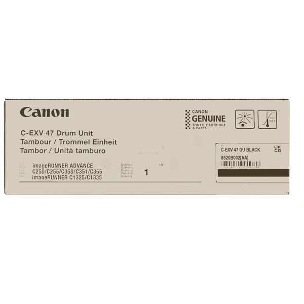 8520B002 Canon C-EXV47BK sort Printerpatron - 39000 sider - Original