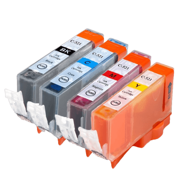 4 stk. Canon CLI-521 Printerpatron rabatpakke - Kompatibel