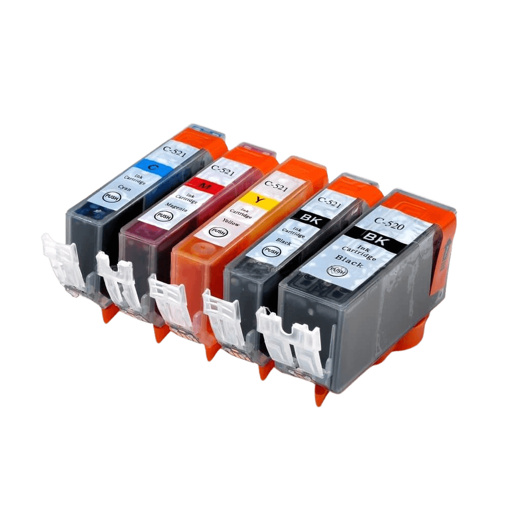 5 stk. Canon CLI-521 Printerpatron rabatpakke - Kompatibel