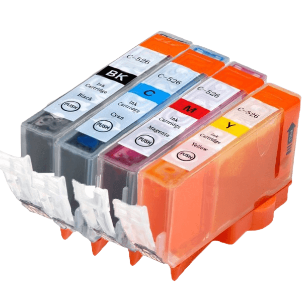 4 stk. Canon CLI-526 Printerpatron rabatpakke - Kompatibel