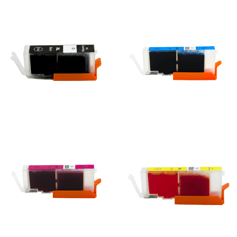 4 stk. XL Canon CLI-551XL Printerpatron rabatpakke - Kompatibel
