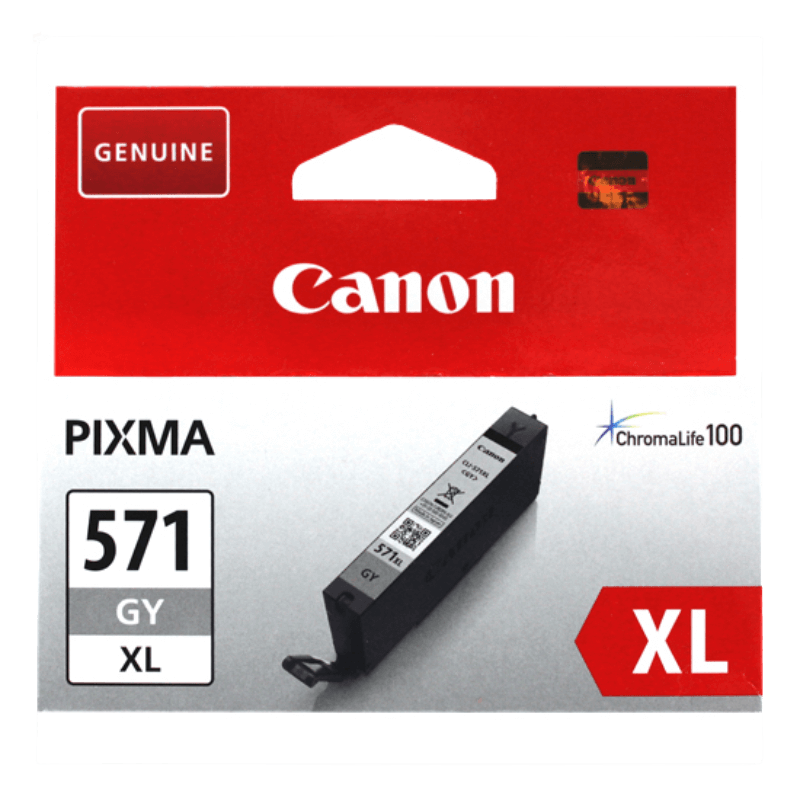 0335C001 Canon CLI-571GYXL grå XL Printerpatron - 11 ml. - Original