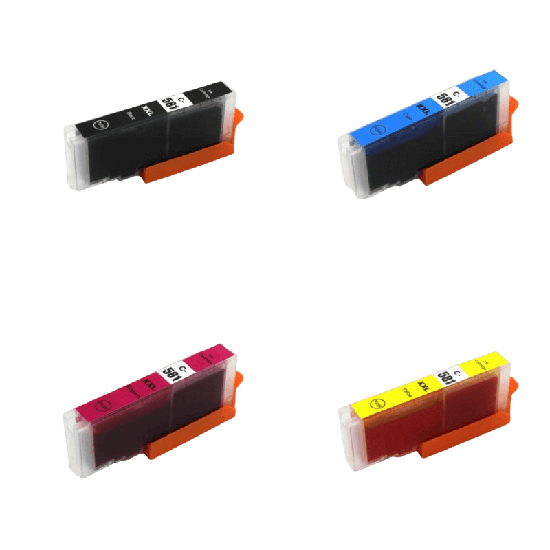 4 stk. XXL Canon CLI-581 Printerpatron rabatpakke - Kompatibel
