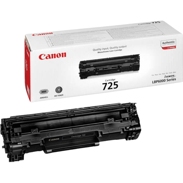 3484B002 Canon CRG 725 sort Printerpatron - 1600 sider - Original