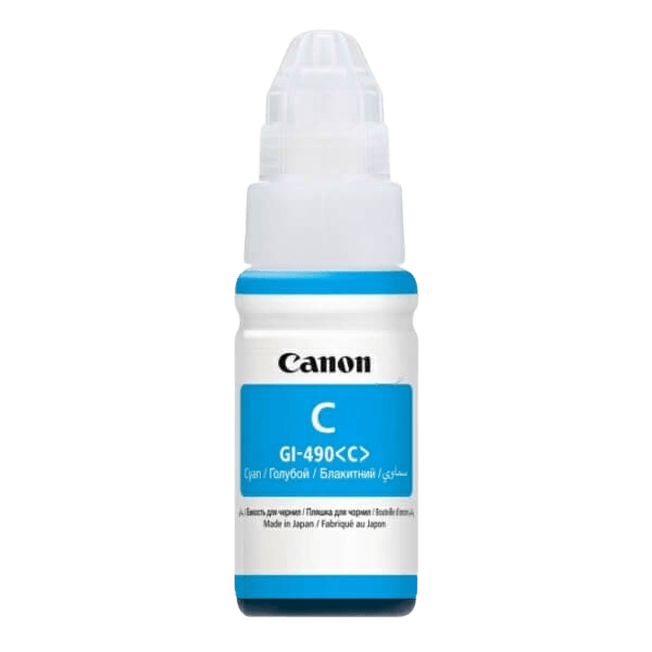 0664C001 Canon GI-490C cyan Printerpatron - 70 ml. - Original