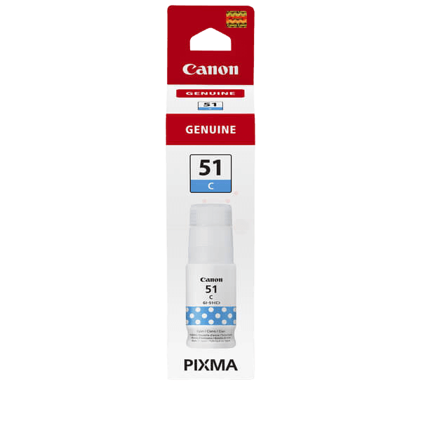 4546C001 Canon GI-51C cyan Printerpatron - 70 ml. - Original