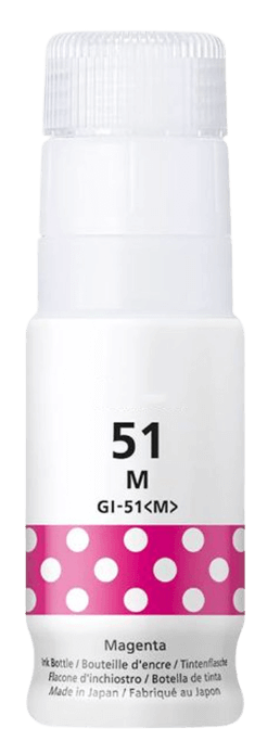 4547C001 Canon GI-51M magenta Printerpatron - 70 ml. - Kompatibel