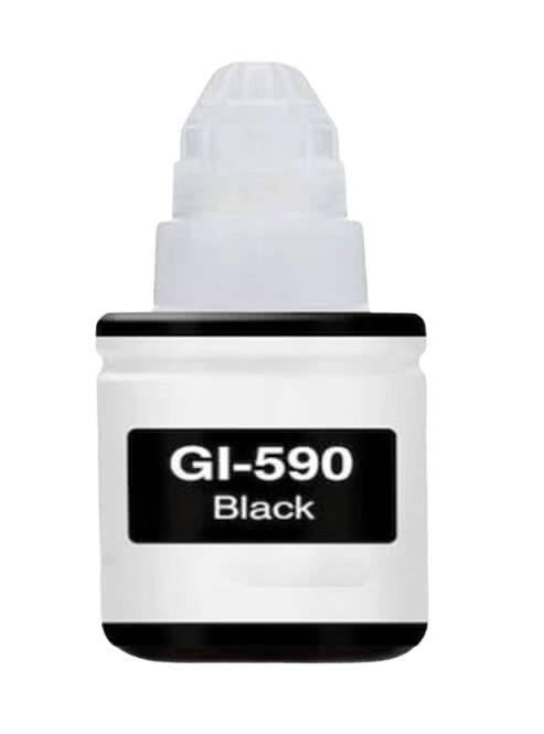 1603C001 Canon GI-590BK sort Printerpatron - 135 ml. - Kompatibel