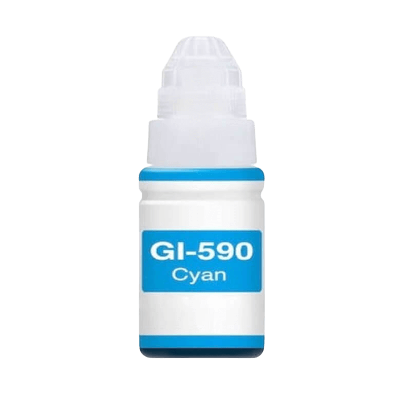 1604C001 Canon GI-590C cyan Printerpatron - 70 ml. - Kompatibel