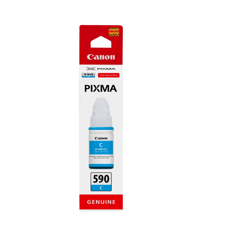 1604C001 Canon GI-590C cyan Printerpatron - 70 ml. - Original