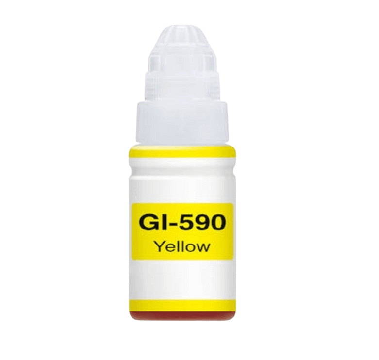 1606C001 Canon GI-590Y gul Printerpatron - 70 ml. - Kompatibel