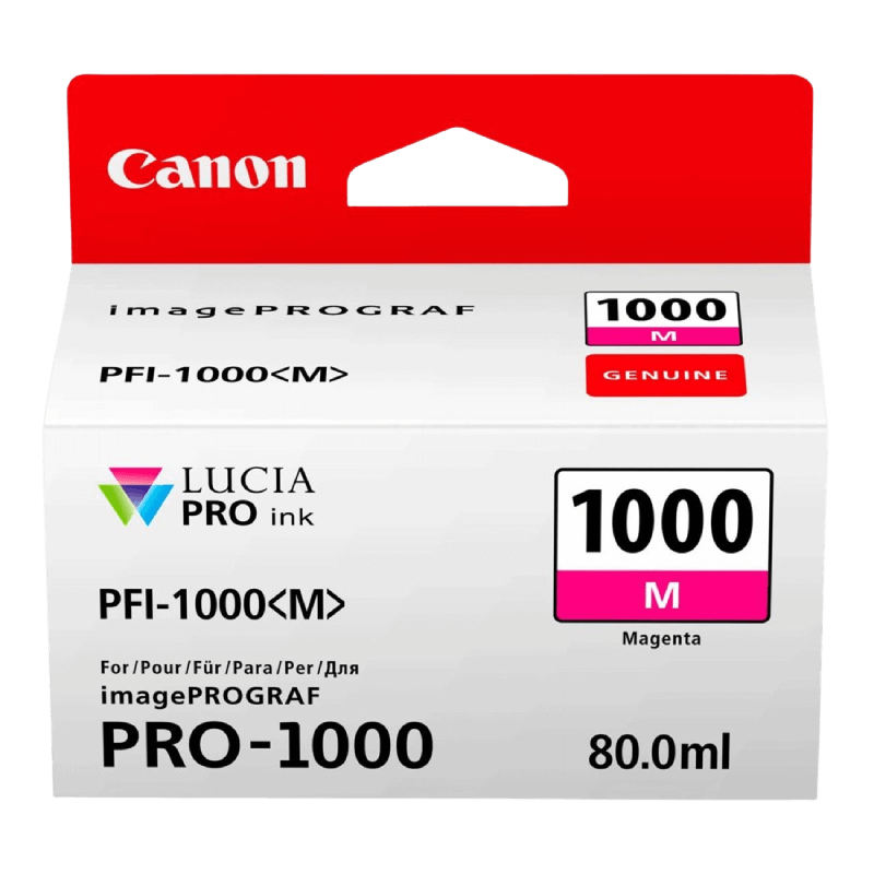 0548C001 Canon PFI-1000M magenta Printerpatron - 80 ml. - Original