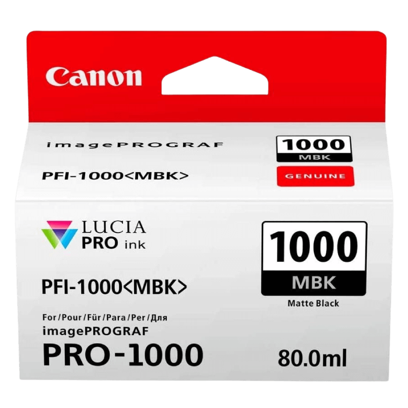 0545C001 Canon PFI-1000MBK mat sort Printerpatron - 80 ml. - Original