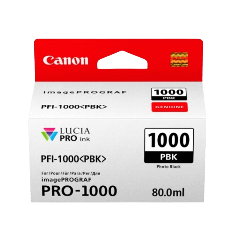 0546C001 Canon PFI-1000PBK foto sort Printerpatron - 80 ml. - Original