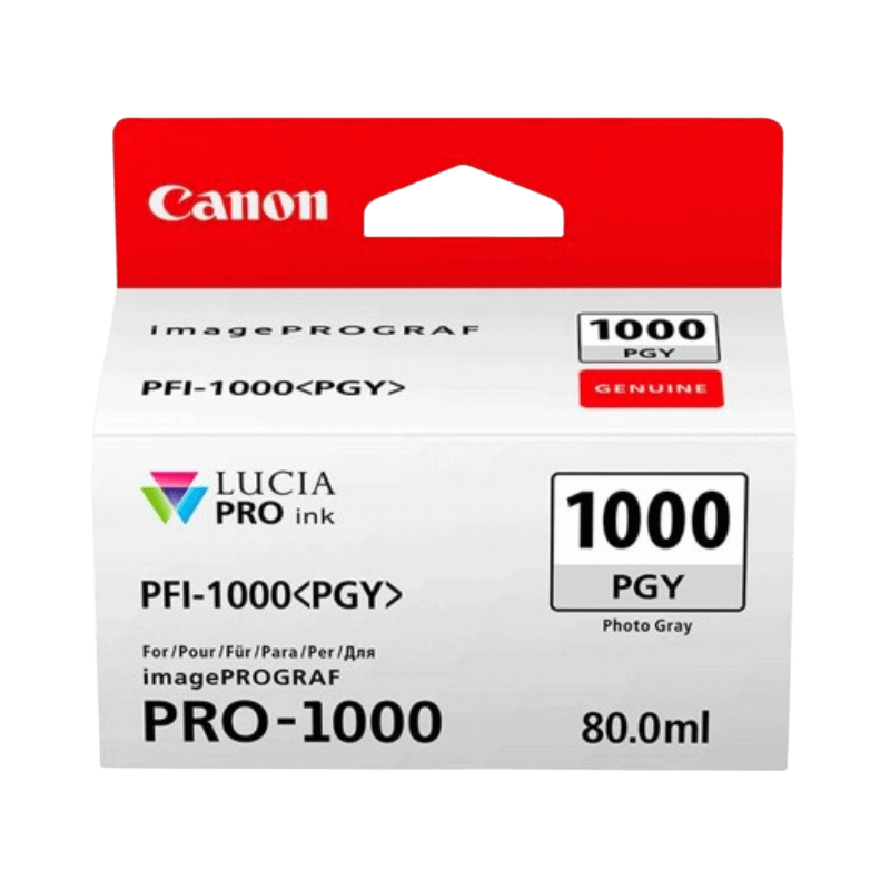 0553C001 Canon PFI-1000PGY foto grå Printerpatron - 80 ml. - Original