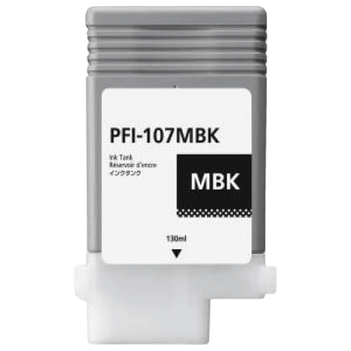 6704B001 Canon PFI-107MBK mat sort Printerpatron - 130 ml. - Kompatibel