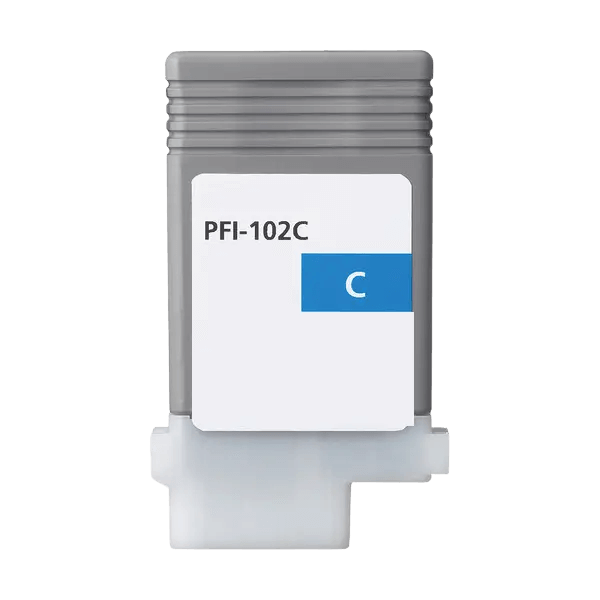 0896B001 Canon PFI102C cyan Printerpatron - 130 ml. - Kompatibel