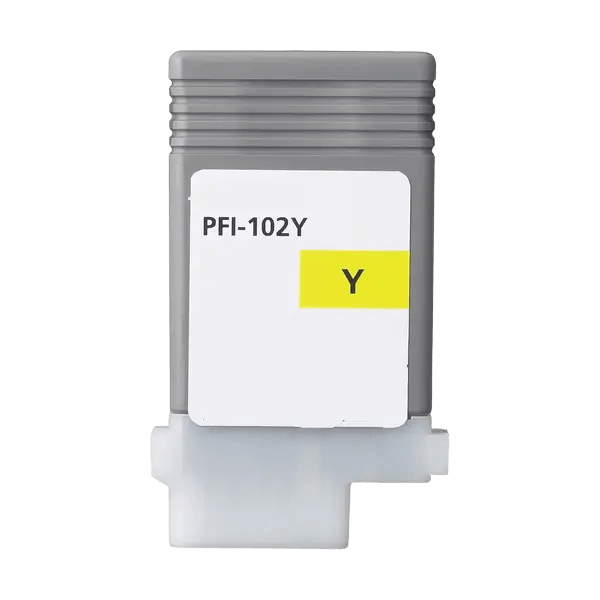 0898B001 Canon PFI102Y gul Printerpatron - 130 ml. - Kompatibel