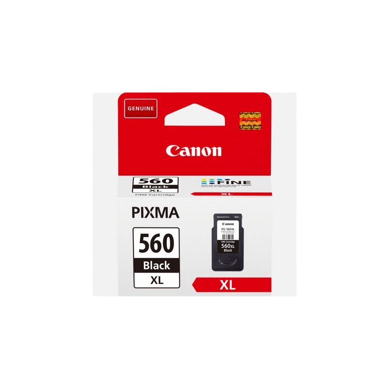 3712C008 Canon PG-560XL + CL-561XL + Papir CMYK XL Printerpatron - 14,3 + 12,2 ml. - Original