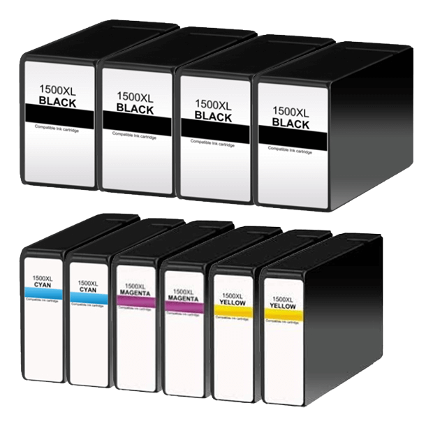 10 stk. XL Canon PGI-1500XL Printerpatron rabatpakke - Kompatibel