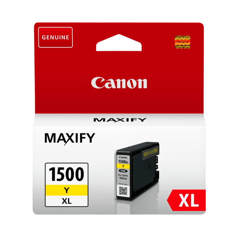 9195B001 Canon PGI-1500XL gul XL Printerpatron - 12 ml. - Original