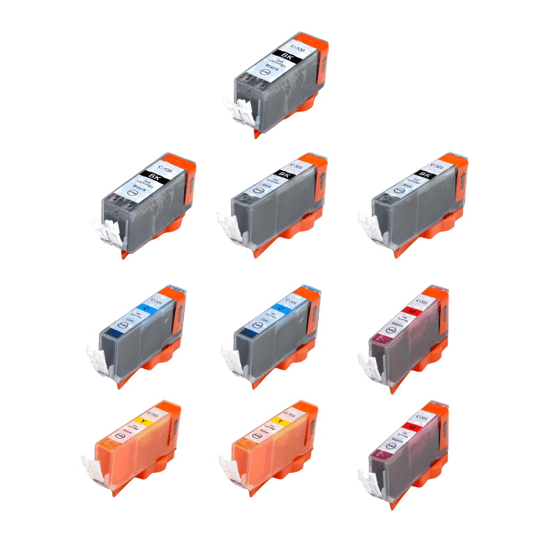 10 stk. Canon PGI-520 Printerpatron rabatpakke - Kompatibel