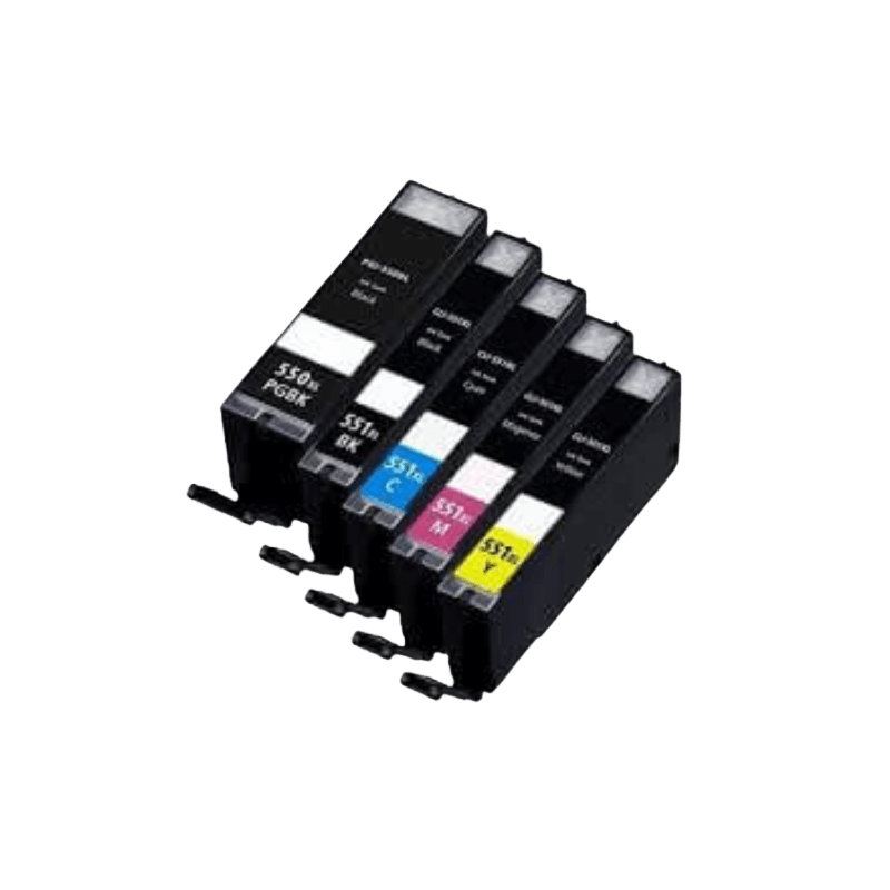 5 stk. XL Canon PGI-550XL Printerpatron rabatpakke - Kompatibel