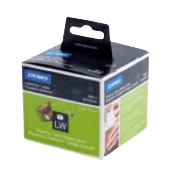 S0722430 Dymo 99014 Sort tekst / Hvid tape 101 x 54 mm, 220 stk. Printerpatron - Original