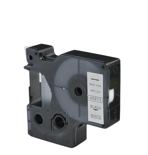 S0720680 Dymo D1 40913 Sort tekst / Hvid tape 9 mm x 7 m Printerpatron - Kompatibel