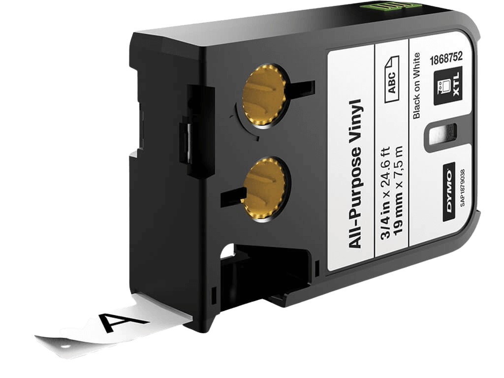 Dymo S0720830 Sort tekst / Hvid tape 19 mm x 7 m Printerpatron - Kompatibel