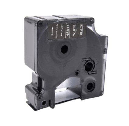 45811 Dymo S0720910 Hvid tekst / Sort tape 19 mm x 7 m Printerpatron - Kompatibel