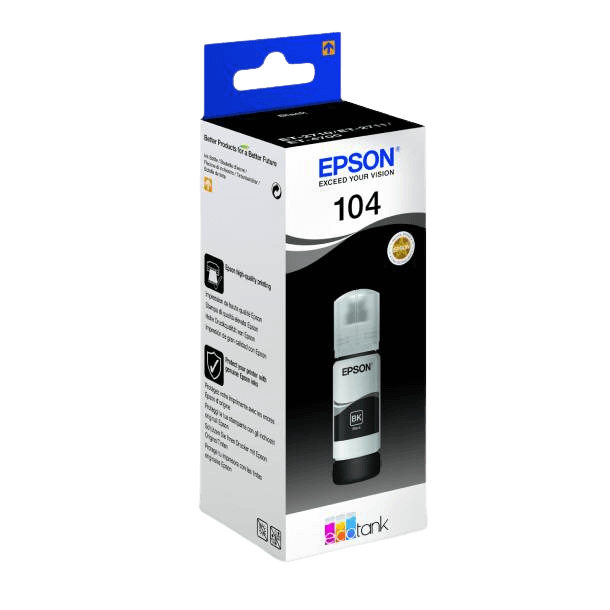 C13T00P140 Epson 104 sort Printerpatron - 65 ml. - Original