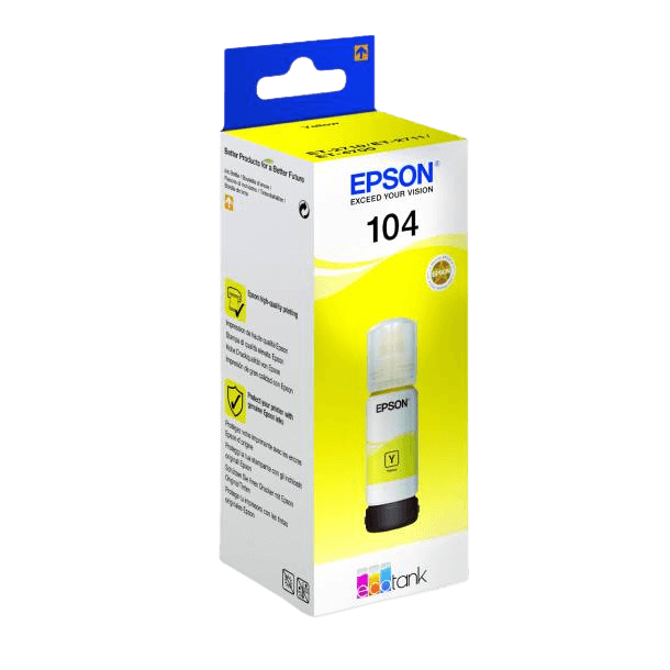 C13T00P440 Epson 104 gul Printerpatron - 65 ml. - Original