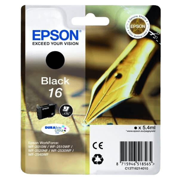 C13T16214012 Epson 16 sort Printerpatron - 5,4 ml. - Original