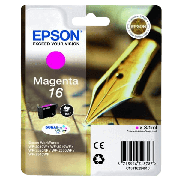 C13T16234012 Epson 16 magenta Printerpatron - 3,1 ml. - Original