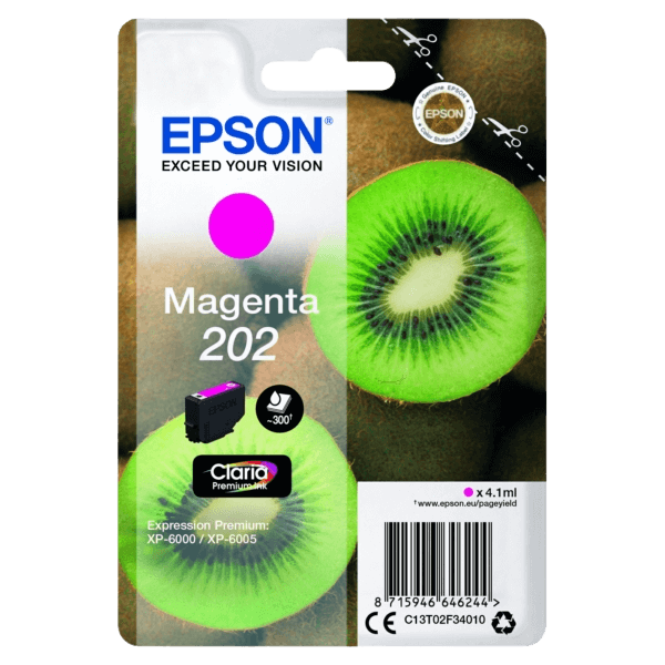 C13T02F34010 Epson 202 magenta Printerpatron - 300 sider - Original