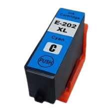 C13T02H24010 Epson 202 cyan XL Printerpatron - 9 ml. - Kompatibel