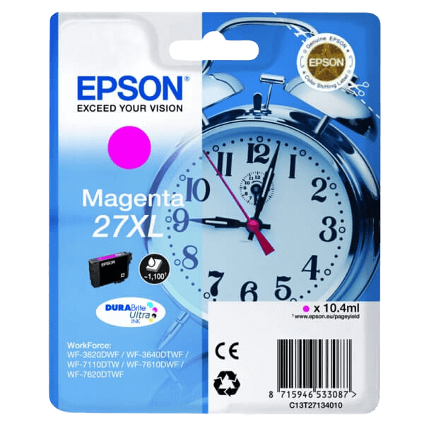 C13T27134012 Epson 27 magenta XL Printerpatron - 10.4 ml. - Original