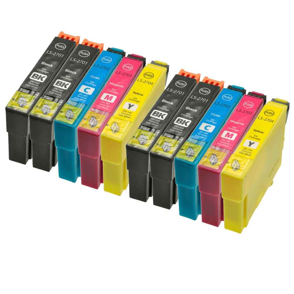 10 stk. XL Epson 27 Printerpatron rabatpakke - Kompatibel