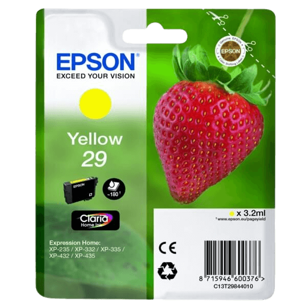 C13T29844012 Epson 29 gul Printerpatron - 3,2 ml. - Original