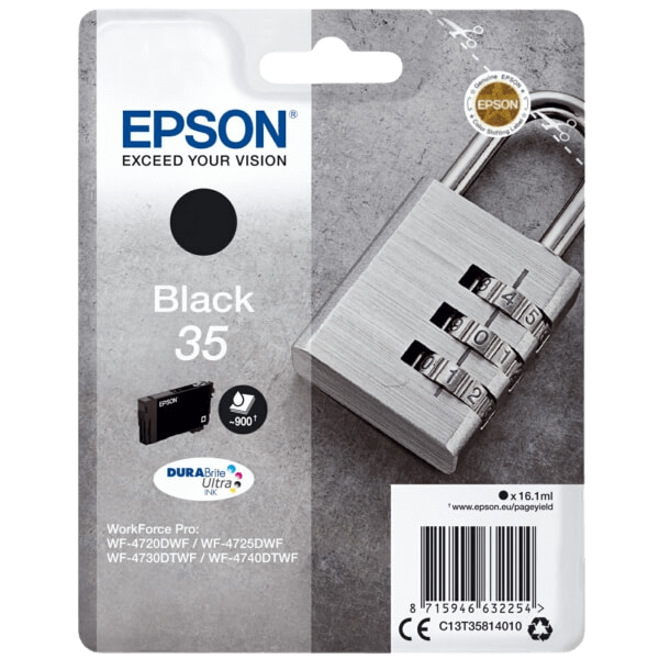 C13T35814010 Epson 35 sort Printerpatron - 16,1 ml. - Original