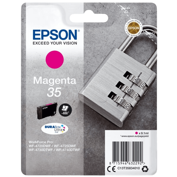 C13T35834010 Epson 35 magenta Printerpatron - 9,1 ml. - Original