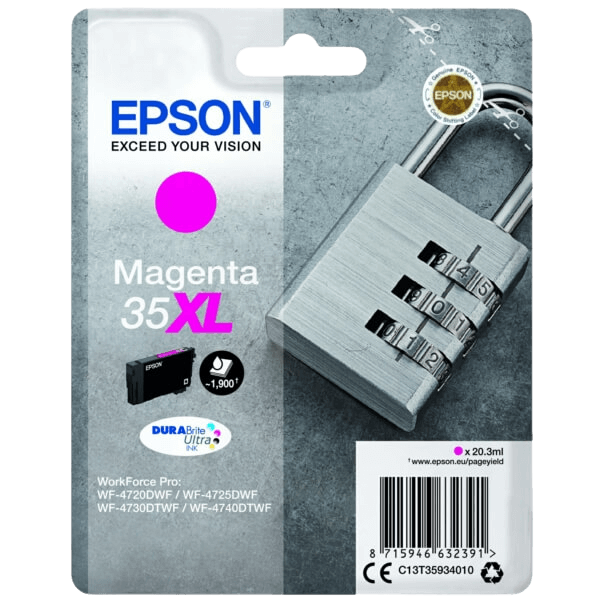 C13T35934010 Epson 35 magenta XL Printerpatron - 20,3 ml. - Original
