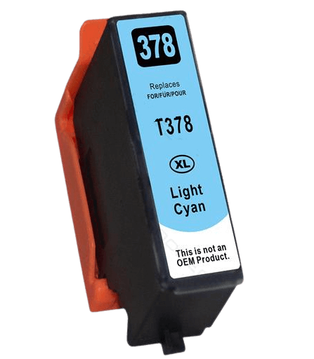 C13T37954010 Epson 378 lys cyan XL Printerpatron - 11 ml. - Kompatibel