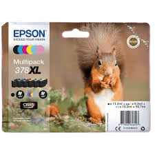 C13T37984010 Epson 378 CMYK XL Printerpatron - 11,2 + 3x9,3 + 2x10,3 ml. - Original