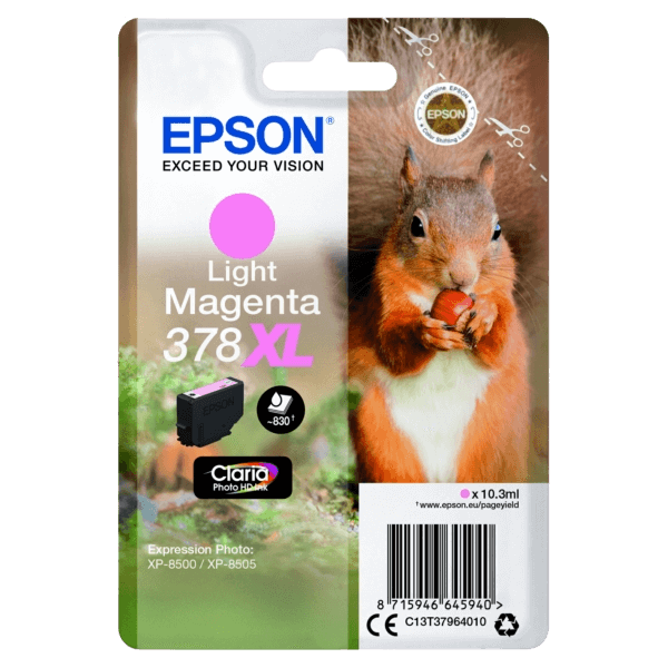 Epson 378 lys magenta XL Printerpatron - 830 sider - Original