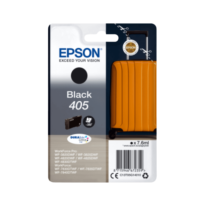 C13T05G14010 Epson 405 sort Printerpatron - 7,6 ml. - Original