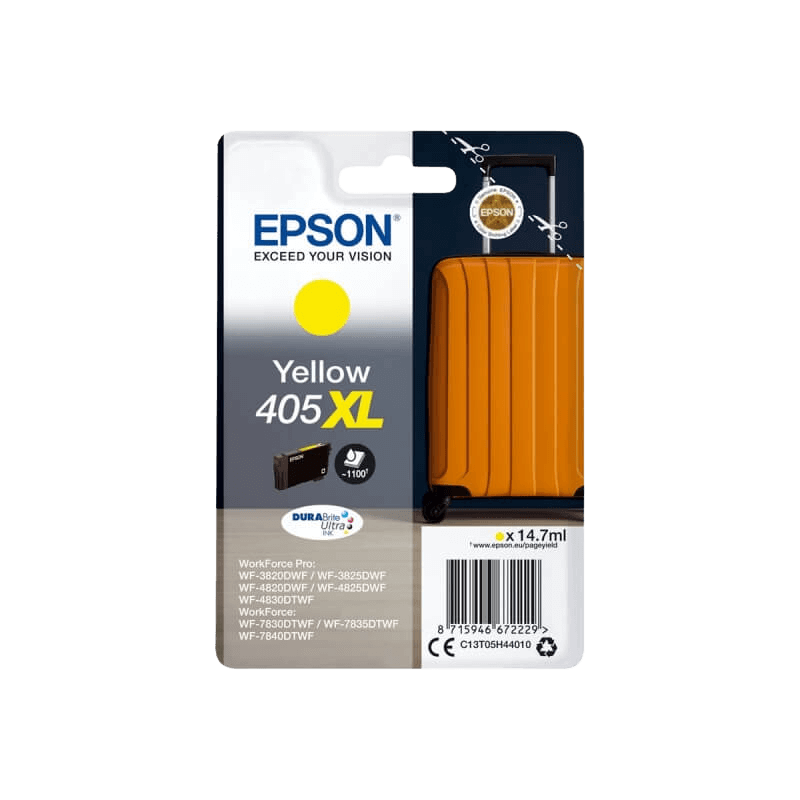 C13T05H44010 Epson 405XL gul XL Printerpatron - 14,7 ml. - Original