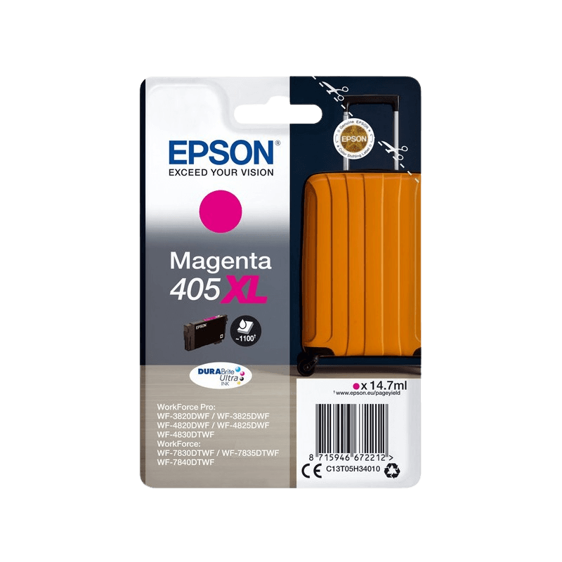 C13T05H34010 Epson 405XL magenta XL Printerpatron - 14,7 ml. - Original