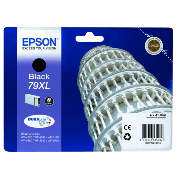 C13T79014010 Epson 79 sort XL Printerpatron - 41 ml. - Original